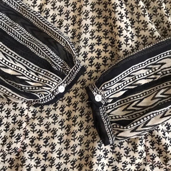 •Free People• Sheer Patterned Blouse - Picture 11 of 12